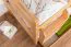 Stockbett für Erwachsene "Easy Premium Line" K19/n inkl. 2 Schubladen und 2 Abdeckblenden, Kopf- und Fußteil mit Löchern, Buche Vollholz massiv Natur - 90 x 200 cm (B x L), teilbar