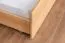 Stockbett für Erwachsene "Easy Premium Line" K21/h inkl. Liegeplatz und 2 Abdeckblenden, Kopf- und Fußteil gerundet, Buche Vollholz massiv Natur - Liegefläche: 90 x 200 cm, teilbar