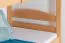 Stockbett für Erwachsene "Easy Premium Line" K21/h inkl. Liegeplatz und 2 Abdeckblenden, Kopf- und Fußteil gerundet, Buche Vollholz massiv Natur - Liegefläche: 90 x 200 cm, teilbar