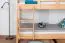 Stockbett für Erwachsene "Easy Premium Line" K21/n inkl. 2 Schubladen und 2 Abdeckblenden, Kopf- und Fußteil gerundet, Buche Vollholz massiv Natur - 90 x 200 cm (B x L), teilbar