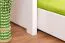 Etagenbett für Erwachsene "Easy Premium Line" K19/h inkl. Liegeplatz und 2 Abdeckblenden, Kopf- und Fußteil mit Löchern, Buche Vollholz massiv Weiß - 90 x 200 cm (B x L), teilbar