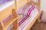 Etagenbett / Stockbett "Easy Premium Line" K19/n, Kopf- und Fußteil mit Löchern, Buche Vollholz massiv Natur - 90 x 200 cm (B x L), teilbar
