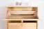 Schuhkipper Kiefer Holz massiv, Farbe: Natur 150x72x30 cm, Schuhschrank Schuhkommode