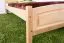 Einzelbett / Gästebett Buche massiv Vollholz natur 117, inkl. Lattenrost - 90 x 200 cm (B x L)