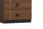 Büro Komplett - Set B Mojokerto, 6-teilig, Farbe: Walnuss / Schwarz