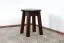 Hocker Kiefer massiv Vollholz Nussfarben 004 -  Abmessung: 45 x 35 cm (H x Ø)