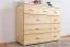 Kommode Kiefer massiv Vollholz natur Columba 05 - Abmessung: 101 x 121 x 50 cm (H x B x T)