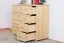 Kommode Kiefer massiv Vollholz natur Columba 05 - Abmessung: 101 x 121 x 50 cm (H x B x T)