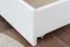Schublade für Bett - Kiefer Vollholz massiv weiß lackiert 003- Abmessung 18,50 x 198 x 54 cm (H x B x T)
