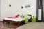 Jugendbett Kiefer Vollholz massiv Nussfarben A5, inkl. Lattenrost - Abmessung 160 x 200 cm (B x L)