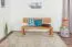 Bank Wooden Nature 135 Eiche massiv - 140 x 35 cm (L x B)