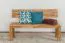 Bank Wooden Nature 135 Eiche massiv - 140 x 35 cm (L x B)