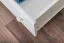 Kleiderschrank Kiefer Vollholz massiv weiß lackiert Junco 08A - Abmessung 195 x 102 x 59 cm