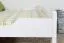 Einzelbett/ Gästebett "Easy Premium Line" K5, 160 x 200 cm Buche Vollholz massiv weiß lackiert
