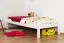 Kinderbett / Jugendbett "Easy Premium Line" K1/ Voll, 90 x 190 Buche weiß lackiert