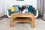 Wohnzimmertisch Eiche Massivholz Farbe: Natur 45x80x80 cm