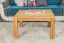 Wohnzimmertisch Eiche Massivholz Farbe: Natur 45x80x80 cm