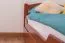 Kinderbett / Jugendbett "Easy Premium Line" K1/2n inkl. 2 Schubladen und 2 Abdeckblenden, 90 x 200 cm Buche Vollholz massiv Kirschfarben
