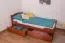 Kinderbett / Jugendbett "Easy Premium Line" K1/2n inkl. 2 Schubladen und 2 Abdeckblenden, 90 x 200 cm Buche Vollholz massiv Kirschfarben