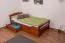 Kinderbett / Jugendbett "Easy Premium Line" K1/2n inkl. 2 Schubladen und 2 Abdeckblenden, 90 x 200 cm Buche Vollholz massiv Kirschfarben