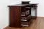 Schreibtisch Kiefer massiv Vollholz Walnussfarben Junco 185 - Abmessungen: 74 x 138 x 83 cm (H x B x T)