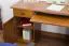 Schreibtisch Kiefer massiv Vollholz Eichefarben 004 - Abmessung 74 x 136 x 55 cm (H x B x T)