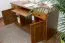 Schreibtisch Kiefer massiv Vollholz Eichefarben 004 - Abmessung 74 x 136 x 55 cm (H x B x T)
