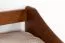 Einzelbett / Funktionsbett Kiefer massiv Vollholz Eichefarben Rustikal 93, inkl. Lattenrost - 90 x 200 cm (B x L)
