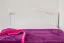 Einzelbett / Gästebett Buche massiv Vollholz weiß 113, inkl. Lattenrost - 80 x 200 cm (B x L)