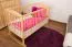 Babywiege Kiefer massiv Vollholz natur 104, inkl. Lattenrost - 60 x 120 cm (B x L)