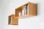 Hängeregal / Wandregal Kiefer massiv Vollholz Erlefarben Junco 293 - 25 x 60 x 20 cm (H x B x T)