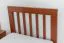 Kinderbett / Jugendbett "Easy Premium Line" K8, Buche Vollholz massiv kirschrot lackiert - Liegefläche: 90 x 200 cm