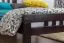 Einzelbett "Easy Premium Line" K8, Buche Vollholz massiv schokobraun lackiert - Liegefläche: 90 x 200 cm