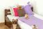 Buche Holzbett 140 x 200 cm Dunkelbraun