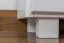 Vitrine Kiefer massiv Vollholz weiß lackiert B008 - Abmessung 190 x 80 x 42 cm (H x B x T)