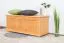Truhe Holztruhe Kiefer massiv Vollholz Erlefarben 180 – 50 x 120 x 48 cm (H x B x T), Sitztruhe
