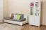 Vitrine Kiefer massiv Vollholz weiß lackiert B010 - Abmessung 190 x 80 x 42 cm (H x B x T)