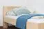 Kinderbett / Jugendbett Buche massiv Vollholz natur 111, inkl. Lattenrost - Abmessung 90 x 200 cm (B x L)