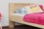 Kinderbett / Jugendbett Buche massiv Vollholz natur 111, inkl. Lattenrost - Abmessung 90 x 200 cm (B x L)