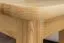 Hocker Kiefer massiv Vollholz natur 005 - Abmessung 45 x 35 x 35 cm (H x B x T)