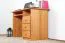 Schreibtisch Kiefer massiv Vollholz Erlefarben Junco 189 - Abmessung 75 x 110 x 55 cm (H x B x T)