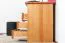 Schreibtisch Kiefer massiv Vollholz Erlefarben Junco 189 - Abmessung 75 x 110 x 55 cm (H x B x T)