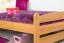 Kinderbett / Jugendbett Kiefer massiv Vollholz Erlefarben 84, inkl. Lattenrost - 100 x 200 cm