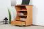 TV-Unterschrank Kiefer massiv Vollholz Erlefarben Junco 209 - Abmessungen: 80 x 67 x 41,5 cm (H x B x T)