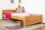 Kinderbett / Jugendbett Kiefer massiv Vollholz Erlefarben 80, inkl. Lattenrost - 100 x 200 cm