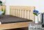 Doppelbett / Gästebett Kiefer massiv Vollholz natur 75, inkl. Lattenrost - 160 x 200 cm (B x L)