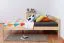 Kinderbett / Jugendbett Kiefer massiv Vollholz natur 85, inkl. Lattenrost - 140 x 200 cm (B x L)