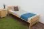 Kinderbett / Jugendbett Kiefer massiv Vollholz natur 84, inkl. Lattenrost - Liegefläche 80 x 200 cm
