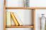 Hängeregal, Wandregal, Bücherregal - 100 cm breit, Kiefer Massivholz, Farbe: Eiche