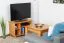 Couchtisch Kiefer massiv Vollholz Erlefarben Junco 485 – Abmessung: 60 x 60 x 50 cm (B x T x H)
